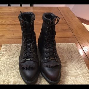 LNWOT Double-H Laceup Roper Boots